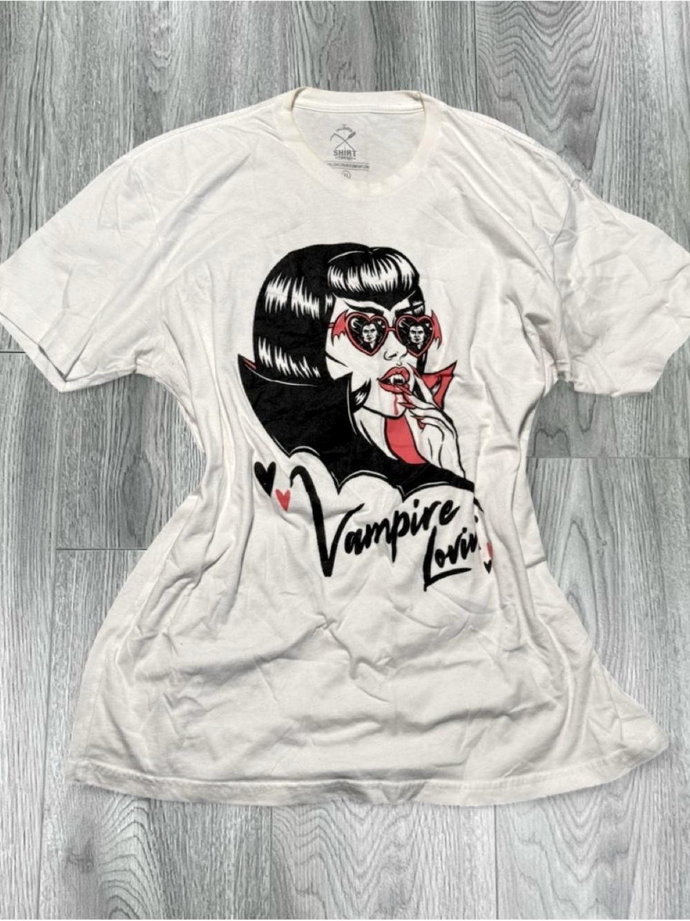 Vampire Lovers Graphic Tee - White